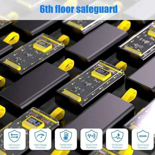 Transparent Power Bank With LED Light