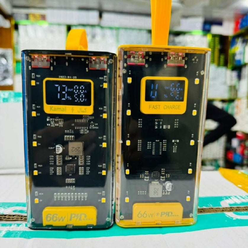 Transparent Power Bank With LED Light