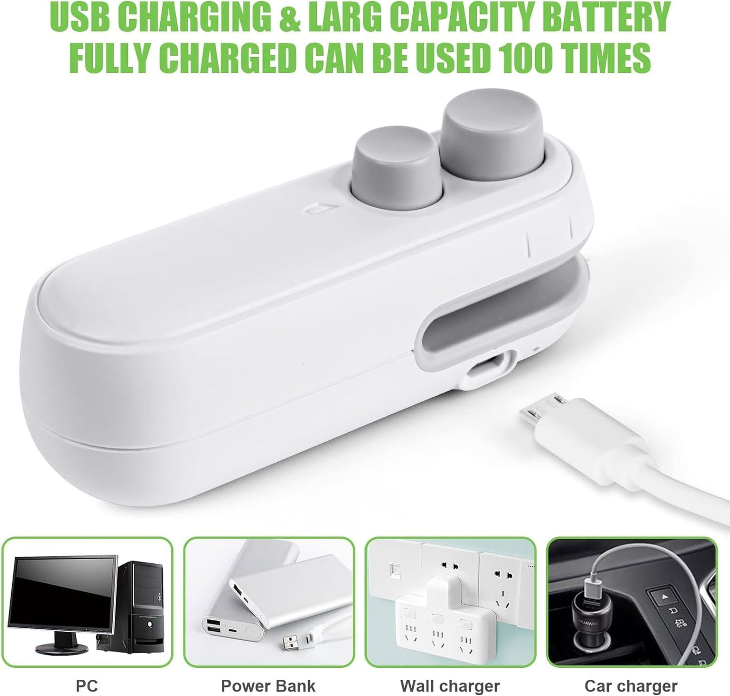 2-In-1 Cutter & Sealer With USB Cable