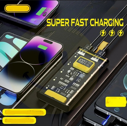 Transparent Power Bank With LED Light